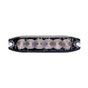 LED Blitzer ultra dünn Serie Intensity 6 LEDs orange ECE-R65